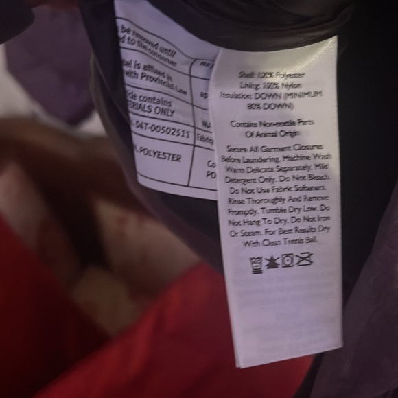 Eddie Bauer PURPLE Down Jacket Petite XS, EUC - Picture 4 of 4